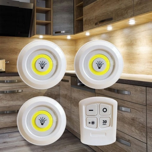Kit 3 Lâmpadas de Led - Sem fio com Controle Remoto (ÚLTIMAS UNIDADES)
