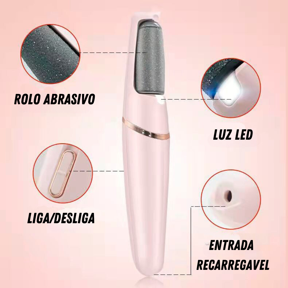 Lixa de Pé Elétrica - Tira Calos Pedicure Portátill (ÚLTIMAS UNIDADES)