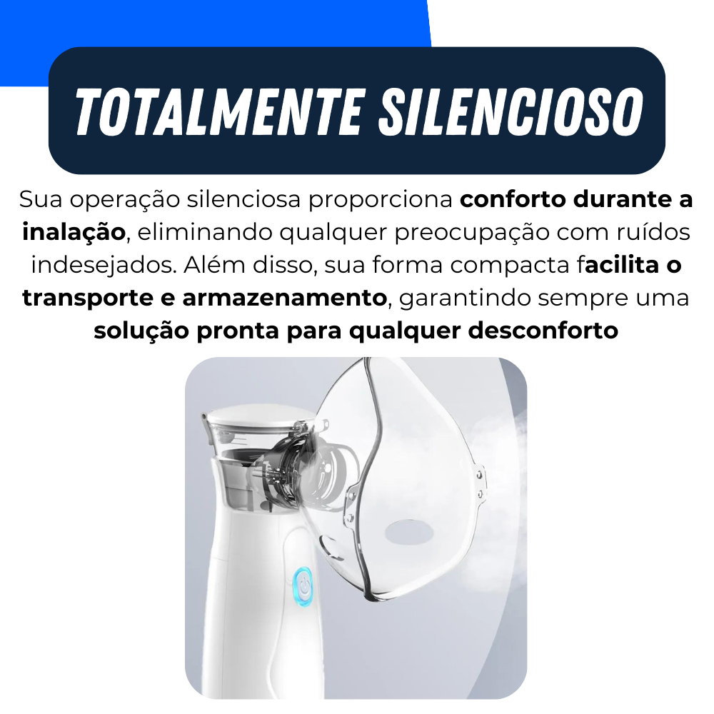 Inalador Nebulizador Montrial © - Portátil e Ultra Silencioso