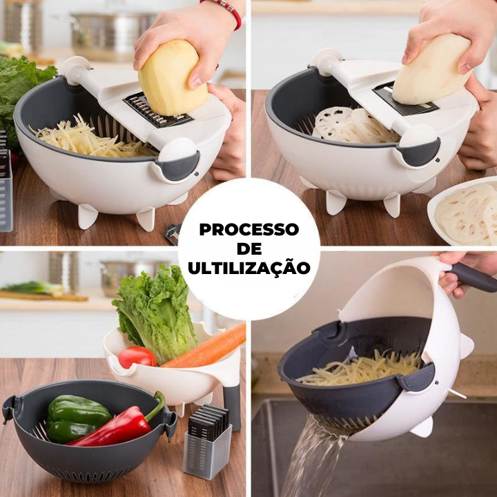 RalaFácil ™ / Ralador de Alimentos Multifuncional Com Drenagem