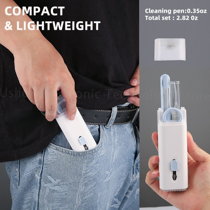 Kit Limpeza 7 em 1 - (Teclado,Celular,Fone,Telas e Etc)