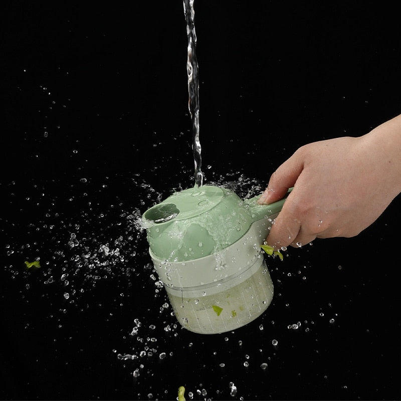 Cortador de legumes elétrico portátil