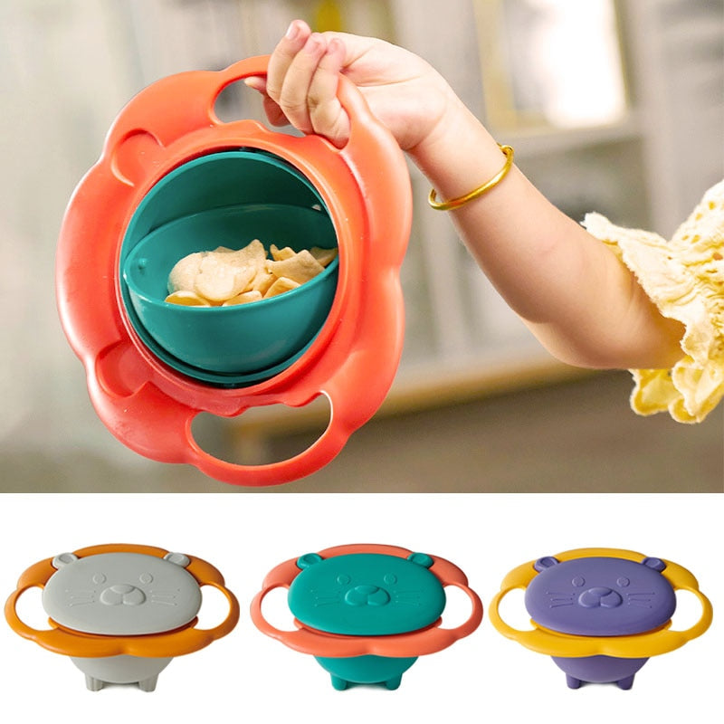 Tigela BabyPro™ - Tigela Rotativa 360º Graus Alimentação Infantil