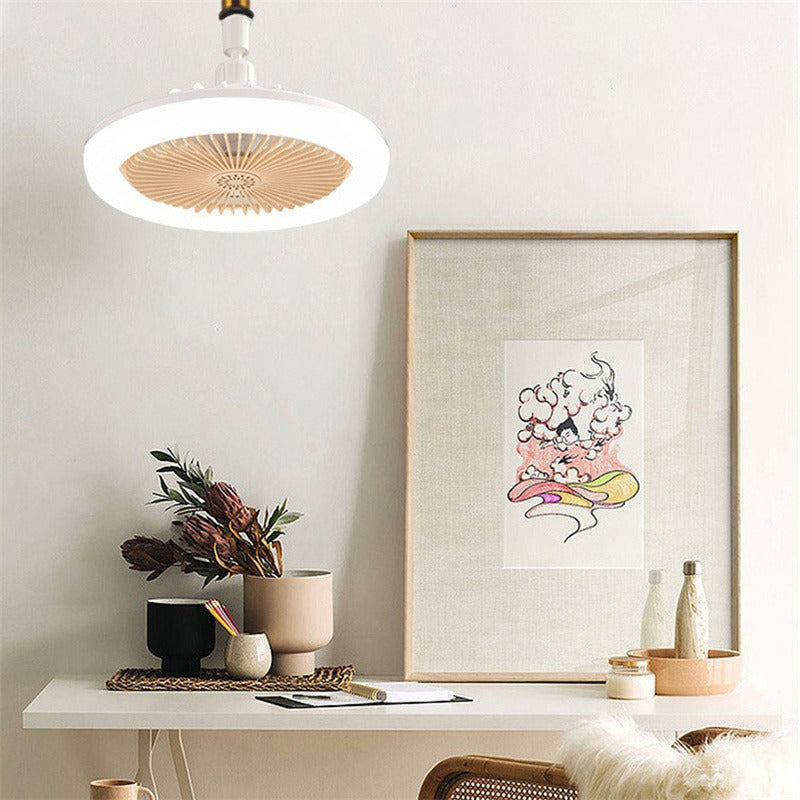 Luminária Led Com Ventilador 2 em 1 / Controle Remoto Junto