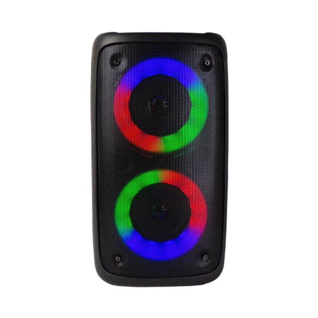 Caixa De Som Amplificada Portátil LED RGB Bluetooth USB (ÚLTIMAS UNIDADES)