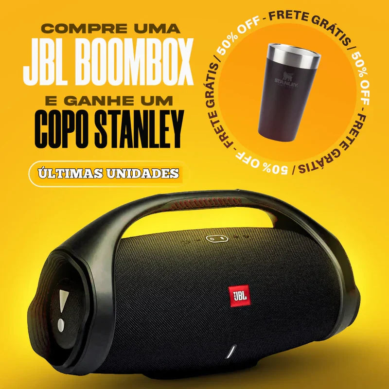 Caixa de Som JBL + Copo Stanley (ÚLTIMAS UNIDADES)