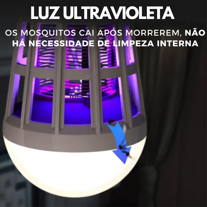 Lâmpada LED Ultravioleta Mata Mosquitos (ÚLTIMAS UNIDADES)