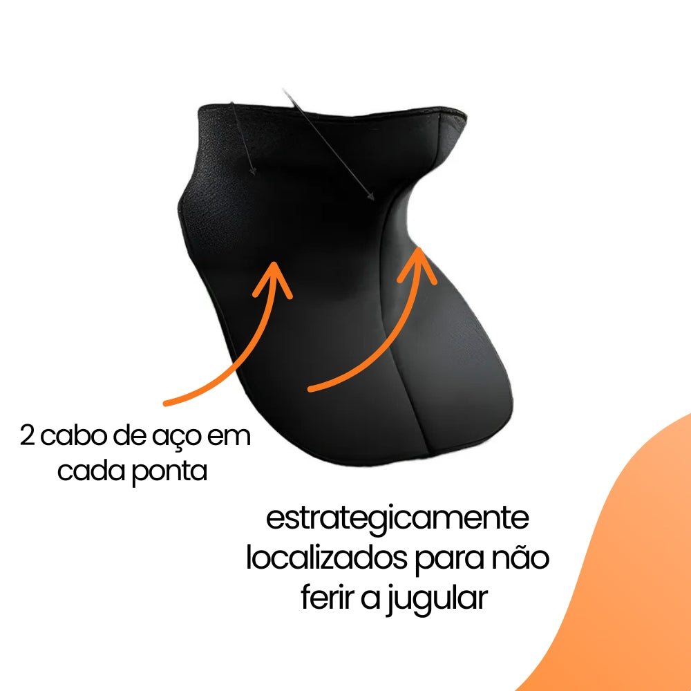 VitalGuard® - Protetor de Pescoço/Jugular com 6 cabos de aço (BRINDE EXCLUSIVO)