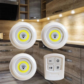 Kit 3 Lâmpadas de Led - Sem fio com Controle Remoto (ÚLTIMAS UNIDADES)
