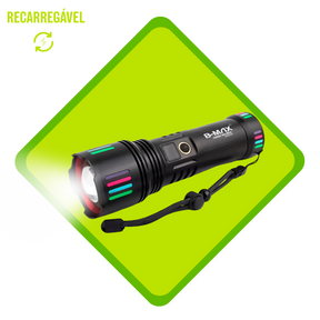 Lanterna LED 36000 Lúmens Recarregável USB Bivolt - BM-8540