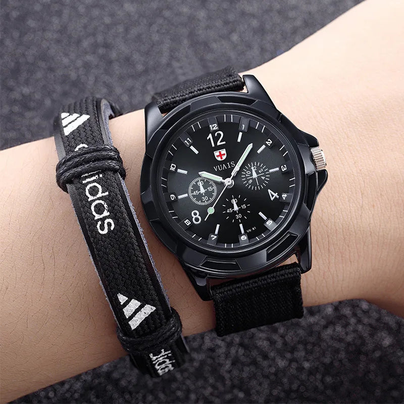 Relógio Masculino com Pulseira de Nylon - [ÚLTIMAS UNIDADES]