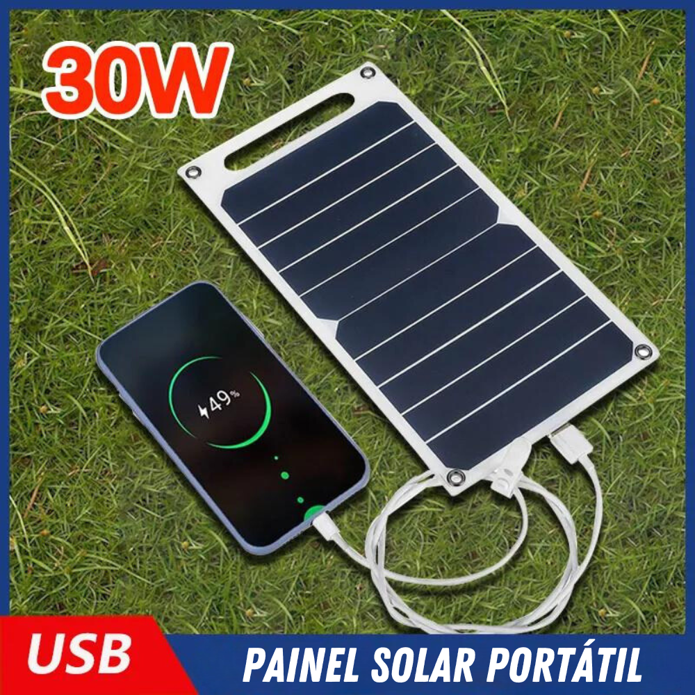 Painel Solar 30W À Prova D' Água - [ÚLTIMAS UNIDADES]