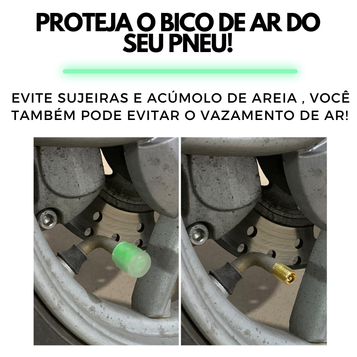 Tampa Fluorescente para Bico de Pneus - MontrialLuminous ™ [PROMOÇÃO LIMITADA ATÉ HOJE 23:59]