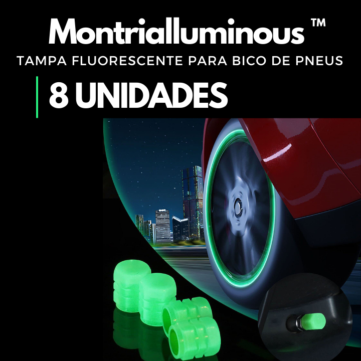 Tampa Fluorescente para Bico de Pneus - MontrialLuminous ™ [PROMOÇÃO LIMITADA ATÉ HOJE 23:59]