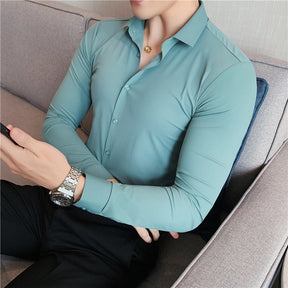 Camisa Social Elastica Masculino