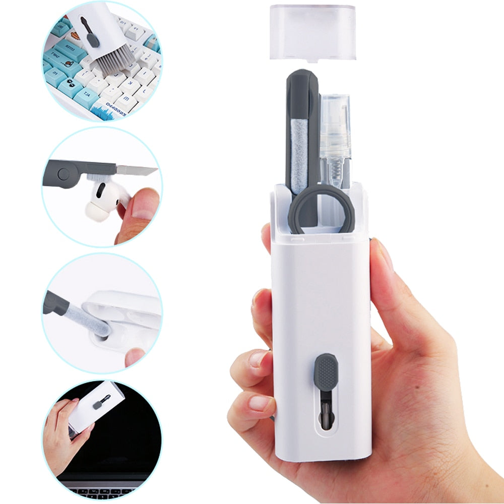 Kit Limpeza 7 em 1 - (Teclado,Celular,Fone,Telas e Etc)