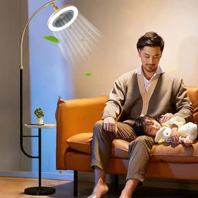 Luminária Led Com Ventilador 2 em 1 / Controle Remoto Junto