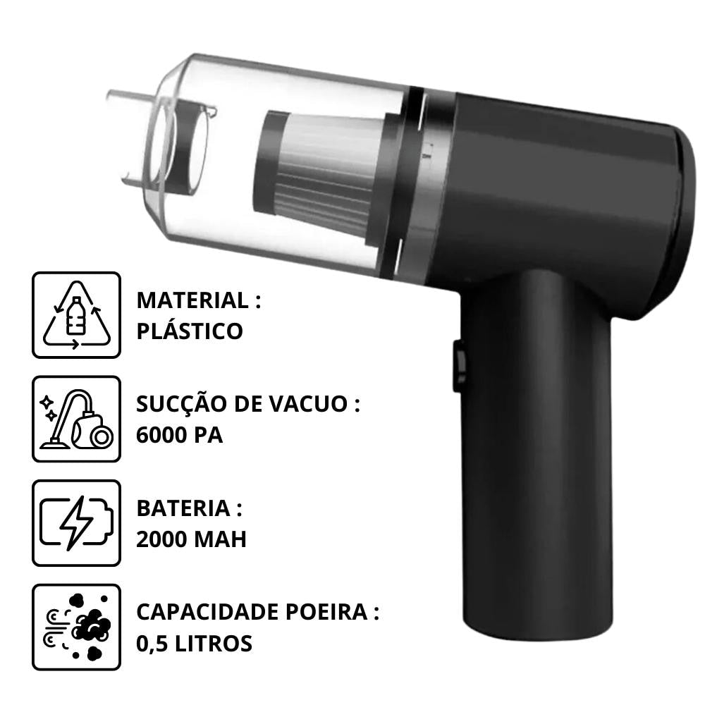 MontrialAspirer ™ - Mini Aspirador Portátil + Suporte Brinde [PROMOÇÃO LIMITADA ATÉ AS 23:59 DE HOJE]