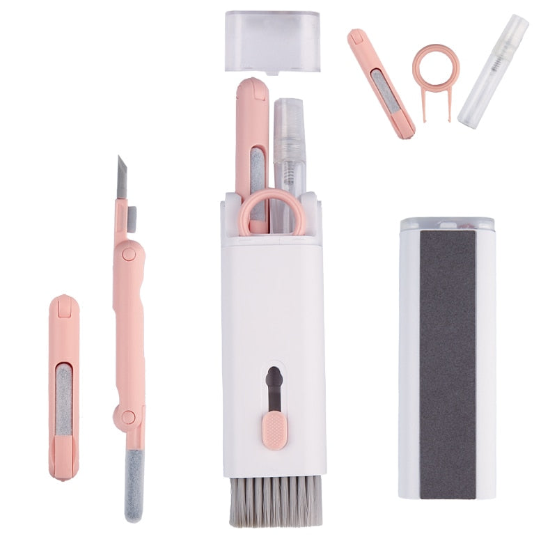 Kit Limpeza 7 em 1 - (Teclado,Celular,Fone,Telas e Etc)
