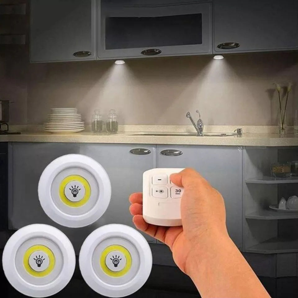 Kit 3 Lâmpadas de Led - Sem fio com Controle Remoto (ÚLTIMAS UNIDADES)