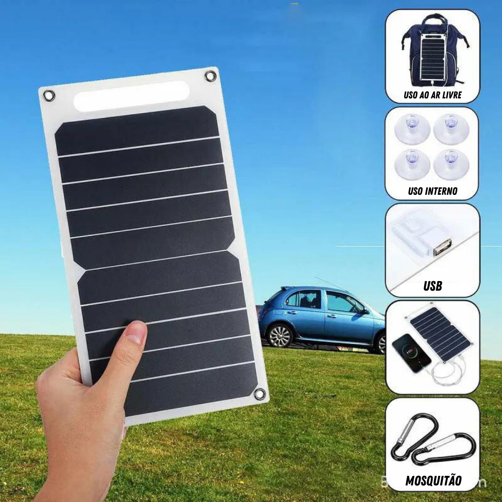Painel Solar 30W À Prova D' Água - [ÚLTIMAS UNIDADES]